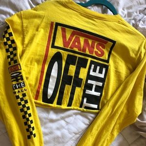 Vans long sleeve crop top